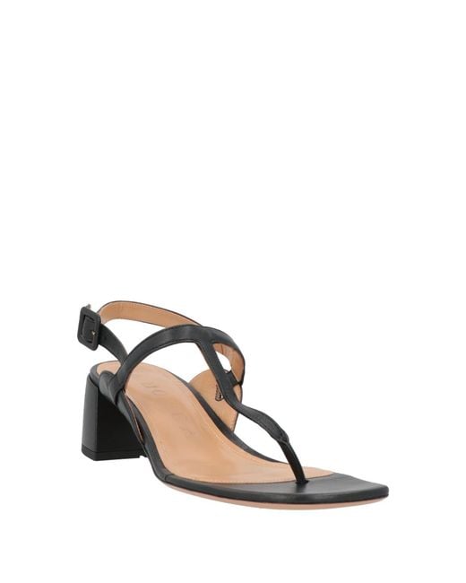 A.Bocca Black Thong Sandal