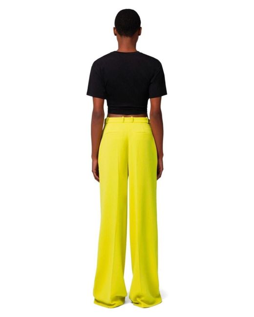 Pantalon Elisabetta Franchi en coloris Yellow