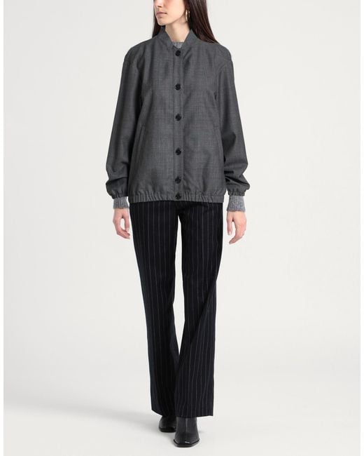 Laura Urbinati Gray Jacket Wool