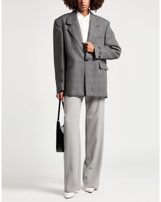 MSGM Black Blazer Virgin Wool