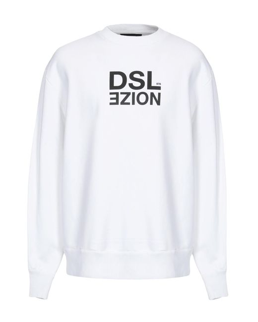 DIESEL Cotton Sweatshirt in White for Men - Lyst