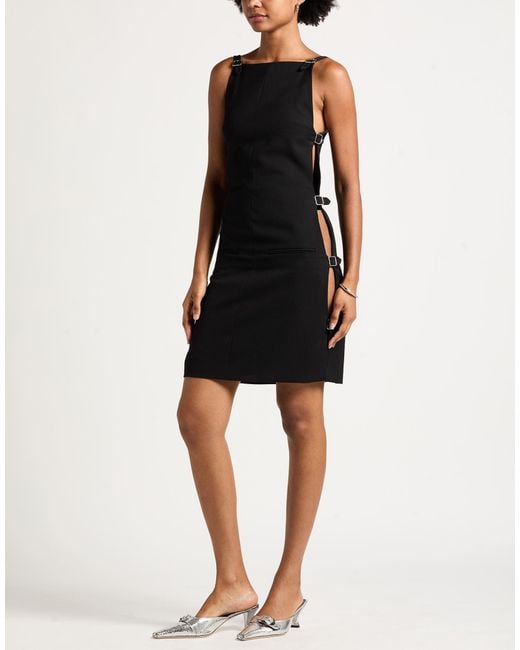 Courreges Black Mini Dress Wool