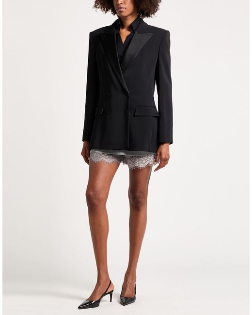 Alberta Ferretti Black Blazer Viscose, Elastane
