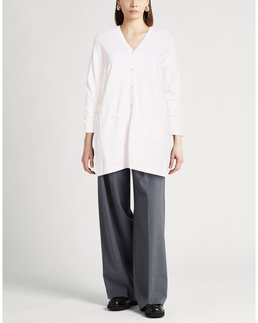 Fedeli White Light Cardigan Cotton