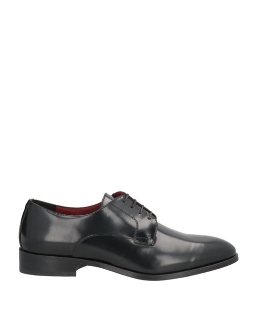 CALZOLERIA MARINI dal 1945 Gray Lace-Up Shoes Soft Leather for men