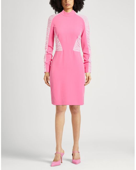 Iceberg Pink Mini Dress Polyester, Elastane