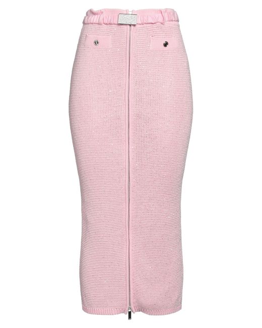 Alessandra Rich Pink Midi-Rock