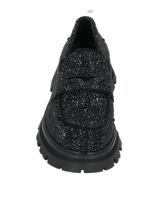 McQueen Black Loafers Leather