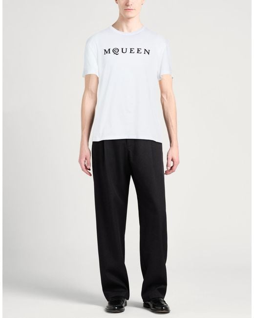 McQueen White T-Shirts for men