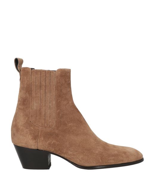 Guglielmo Rotta Brown Camel Ankle Boots Leather