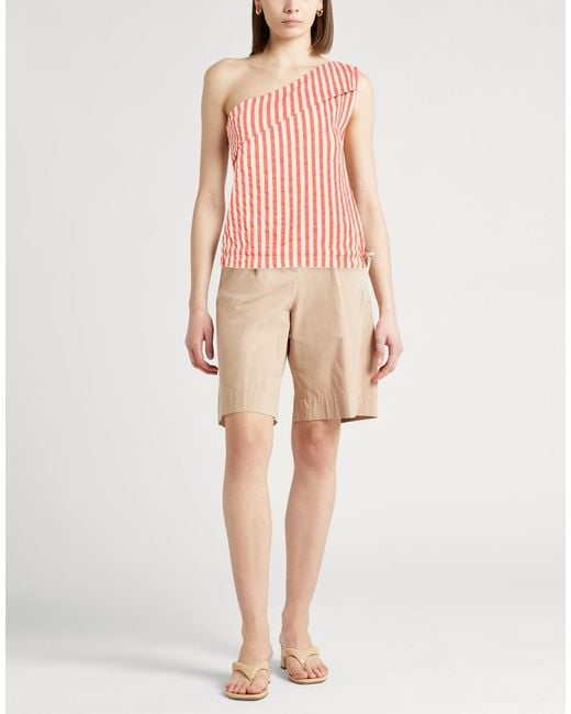 Alysi Pink Coral Top Viscose, Cotton, Silk