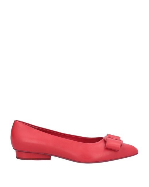 Ferragamo Red Ballerina