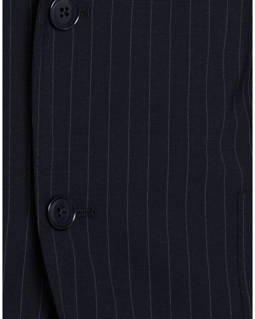 Lardini Blue Midnight Suit Wool, Polyester, Elastane for men