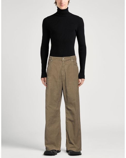 Rick Owens Natural Military Pants Cotton for men