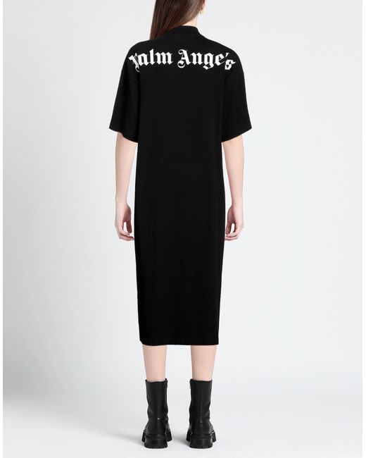 Palm Angels Black Midi Dress