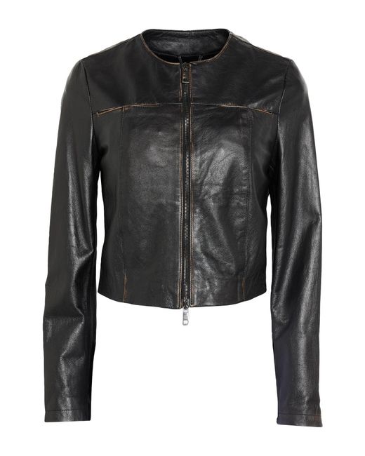Giorgio Brato Black Jacket Leather