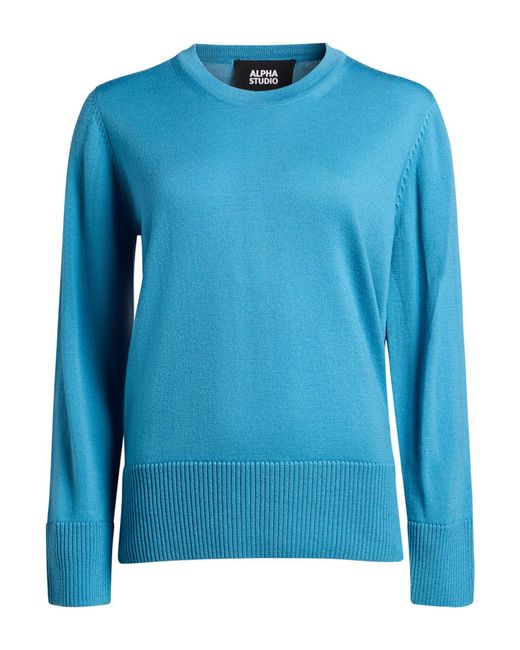 Alpha Studio Blue Pullover