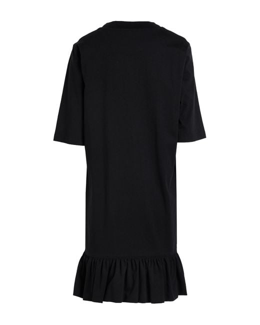 Moschino Black Couture Mini Dress Cotton