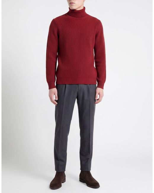Zanone Red Turtleneck for men