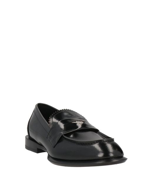 McQueen Black Loafers for men