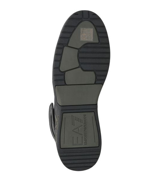 EA7 Black Sneakers Polyester, Polyurethane for men