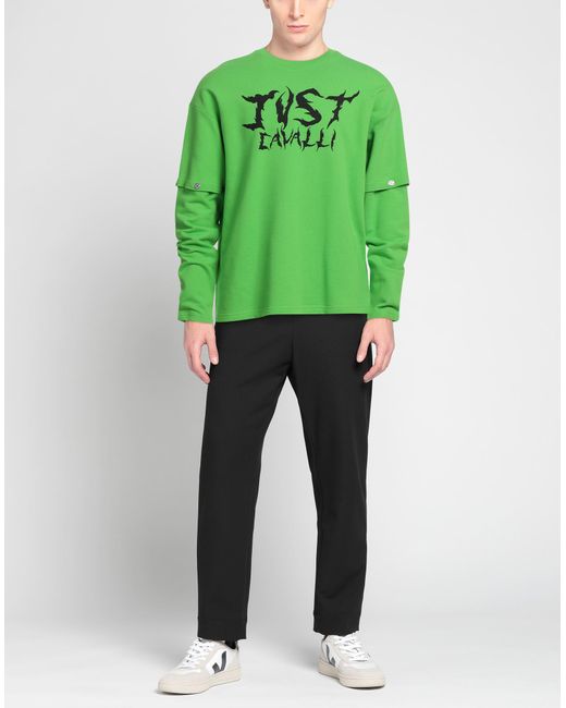 Just Cavalli Green Sweatshirt for men