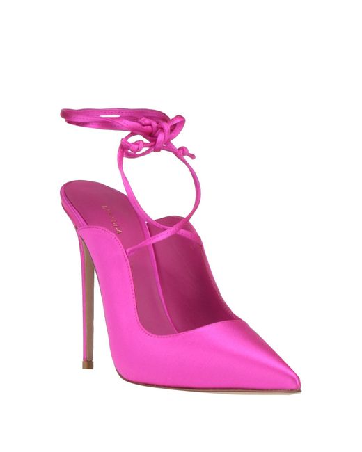 Le Silla Pink Fuchsia Pumps Textile Fibers