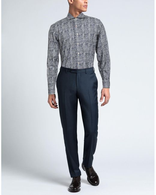 Alessandro Gherardi Blue Shirt Cotton for men