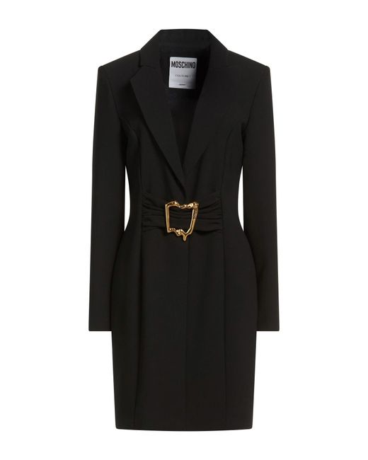 Moschino Black Couture Mini Dress Polyester, Elastane