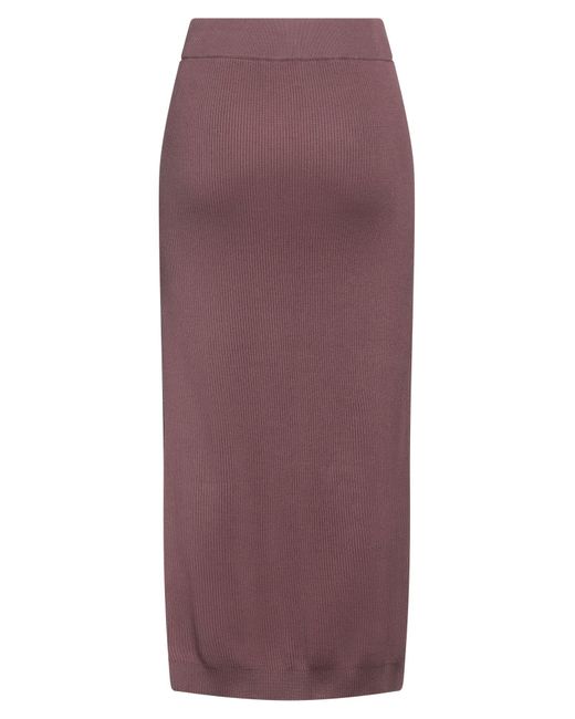 Brunello Cucinelli Purple Midi Skirt