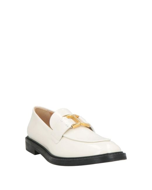 Chloé White Loafers Leather