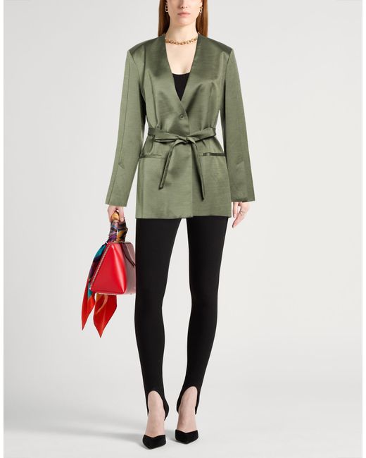Momoní Green Military Blazer Cotton, Viscose, Elastane