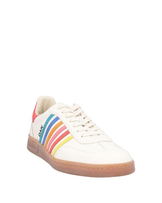 DSquared² Pink Sneakers Leather for men