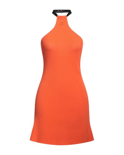 Courreges Orange Mini Dress