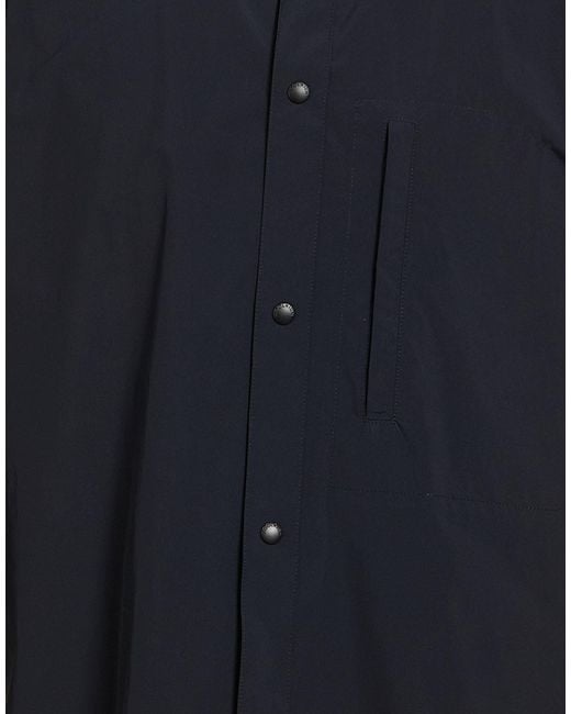 Woolrich Blue Midnight Shirt Polyester for men