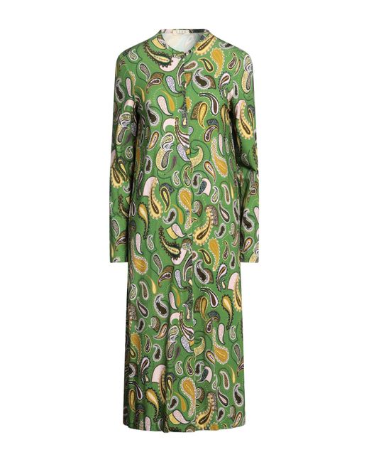 Siyu Green Midi Dress