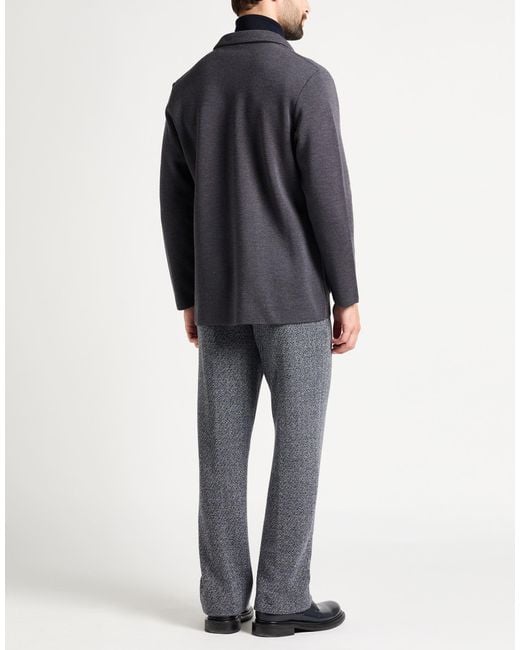 Lardini Black Blazer Virgin Wool for men
