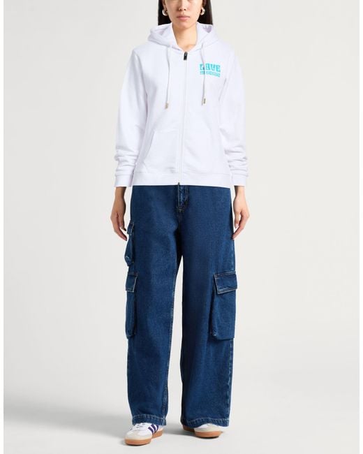 Love Moschino White Sweatshirt Cotton, Polyester