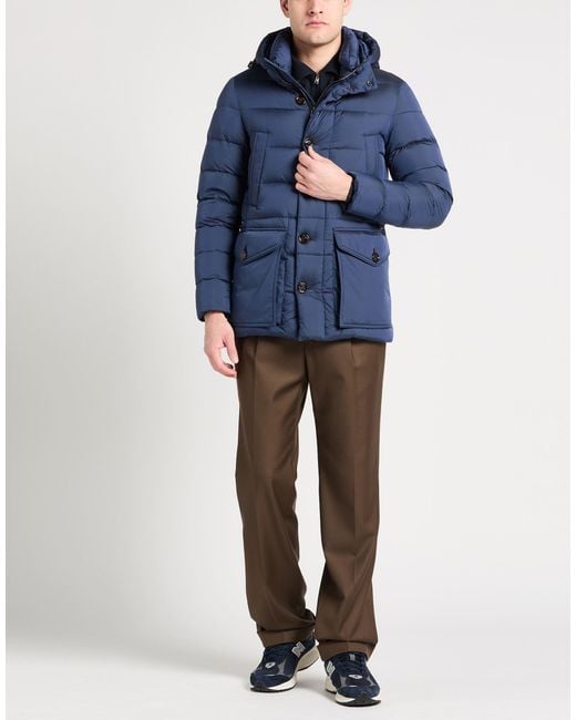 Moorer Blue Puffer Polyamide, Polyurethane for men