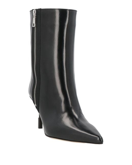 MSGM Black Ankle Boots Leather