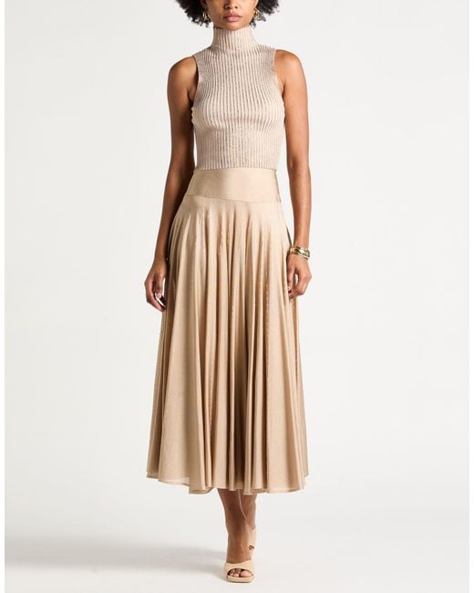Alaïa Natural Midi Skirt