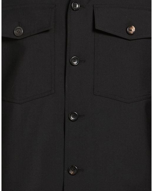 NEW YORK RESIDENT Black Jacket Polyester, Virgin Wool, Elastane for men