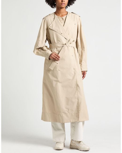 Moncler Natural Overcoats & Trench Coats