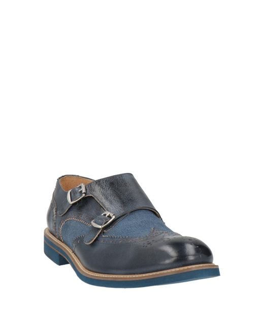 Baldinini Gray Loafers Leather, Textile Fibers for men
