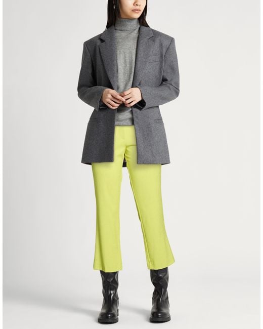 Jucca Yellow Pants Viscose, Polyester, Elastane
