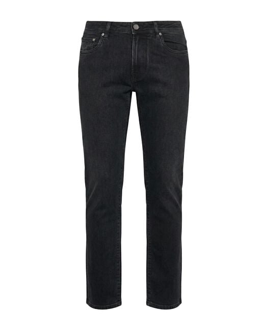 Corneliani Black Jeans Cotton, Lyocell, Elastane for men