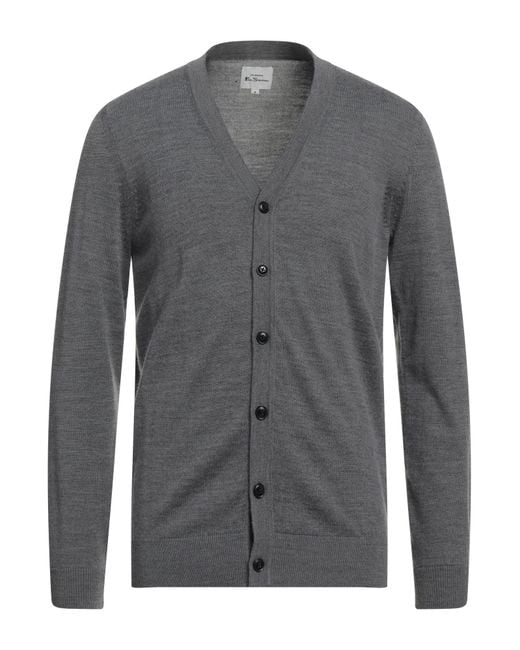 Ben Sherman Synthetic Cardigan in Grey (Gray) for Men | Lyst