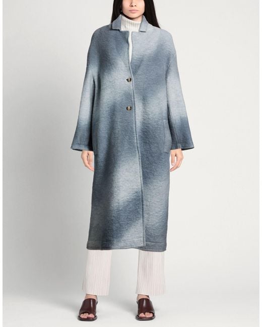 LIV BERGEN Blue Sky Coat Wool, Polyester