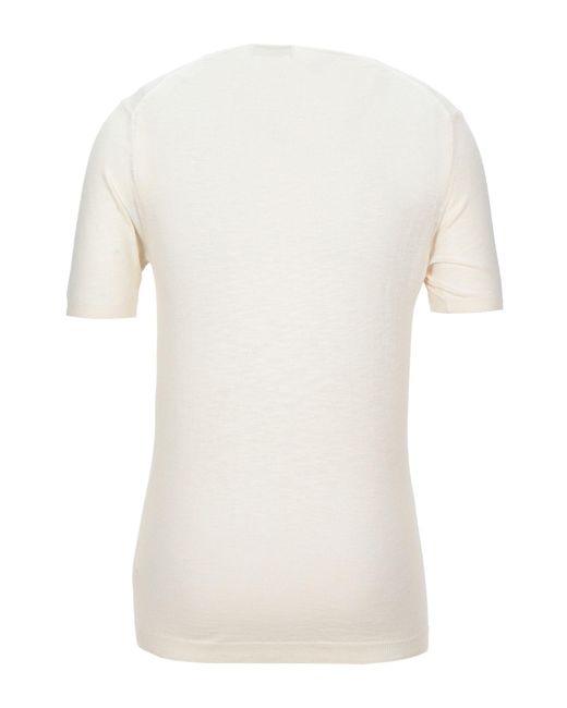 Daniele Alessandrini White Ivory Sweater Cotton for men