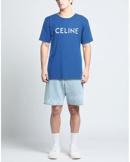 T-shirt Céline pour homme en coloris Blue
